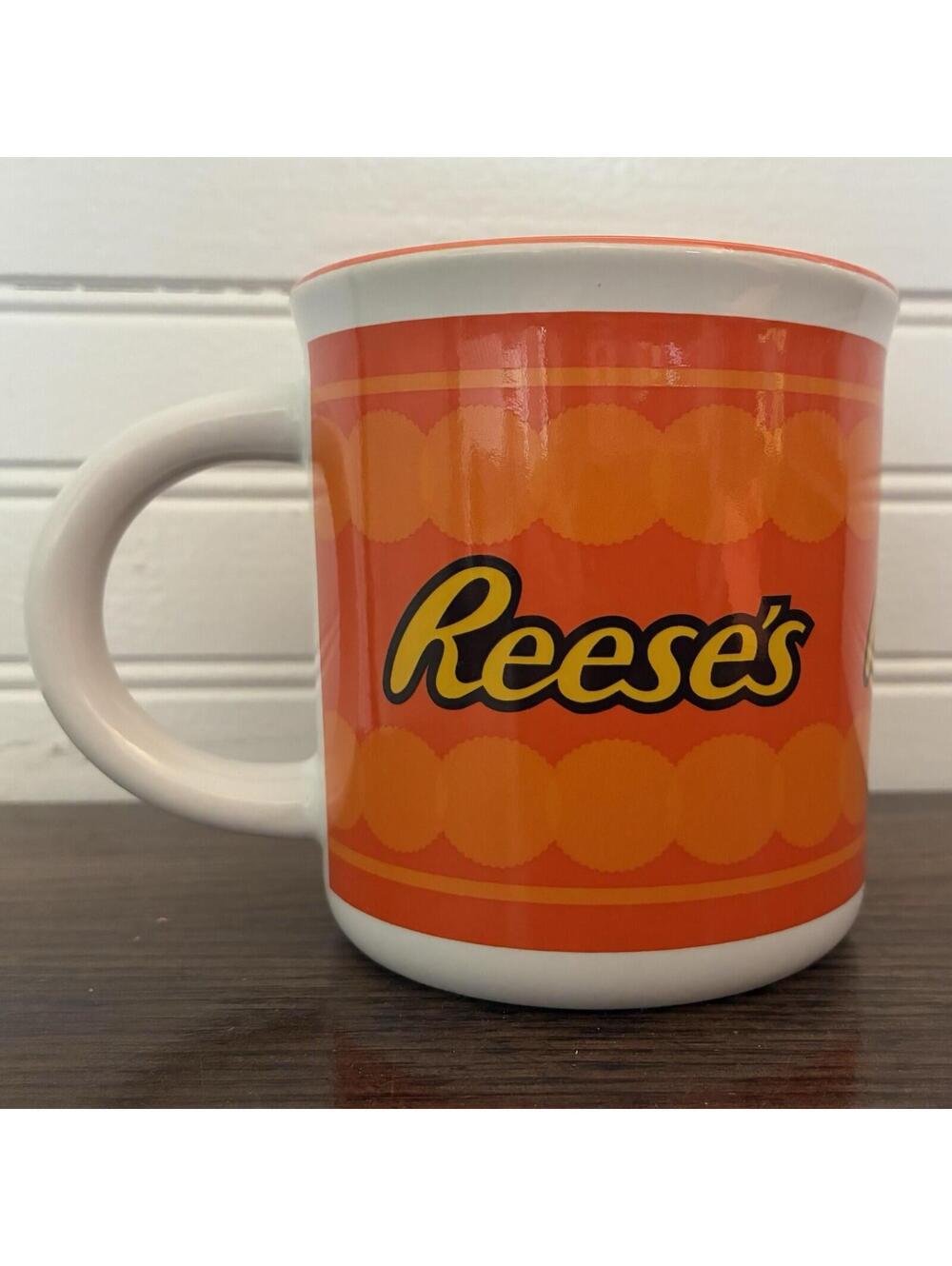 Reese's Collectible Coffee Mug Cup - Orange / White - Galerie Hershey Licensed